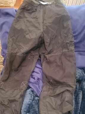 Black Two-Tone Outdoor Pants